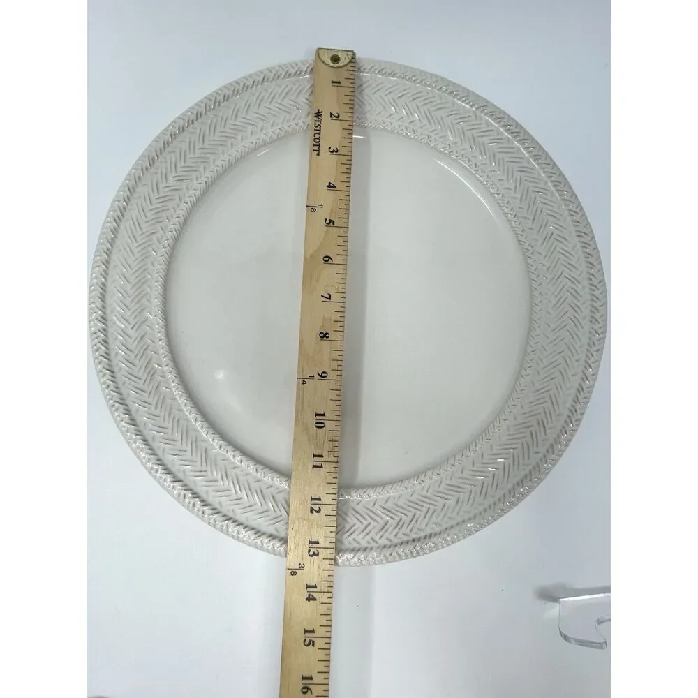 Juliska LE PANIER Whitewash Charger Chop Service Plate 13 3/4
